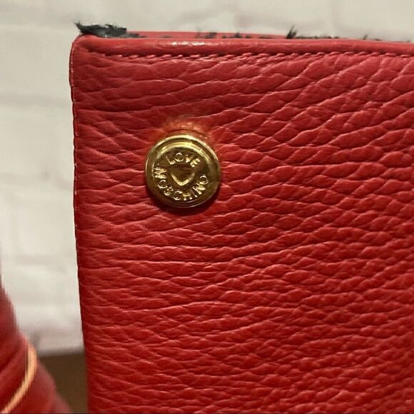 37 (7) MOSCHINO Love MOSCHINO Leather Platform boots EUC - Picture 5 of 12